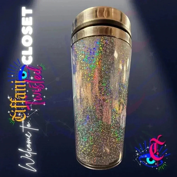 Glittery "#1 Teacher" Travel Mug with Stainless Steel Lid - Picture 4 of 4